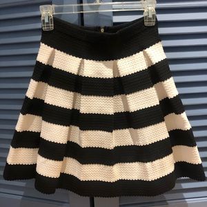 Black and White Stripped Skirt